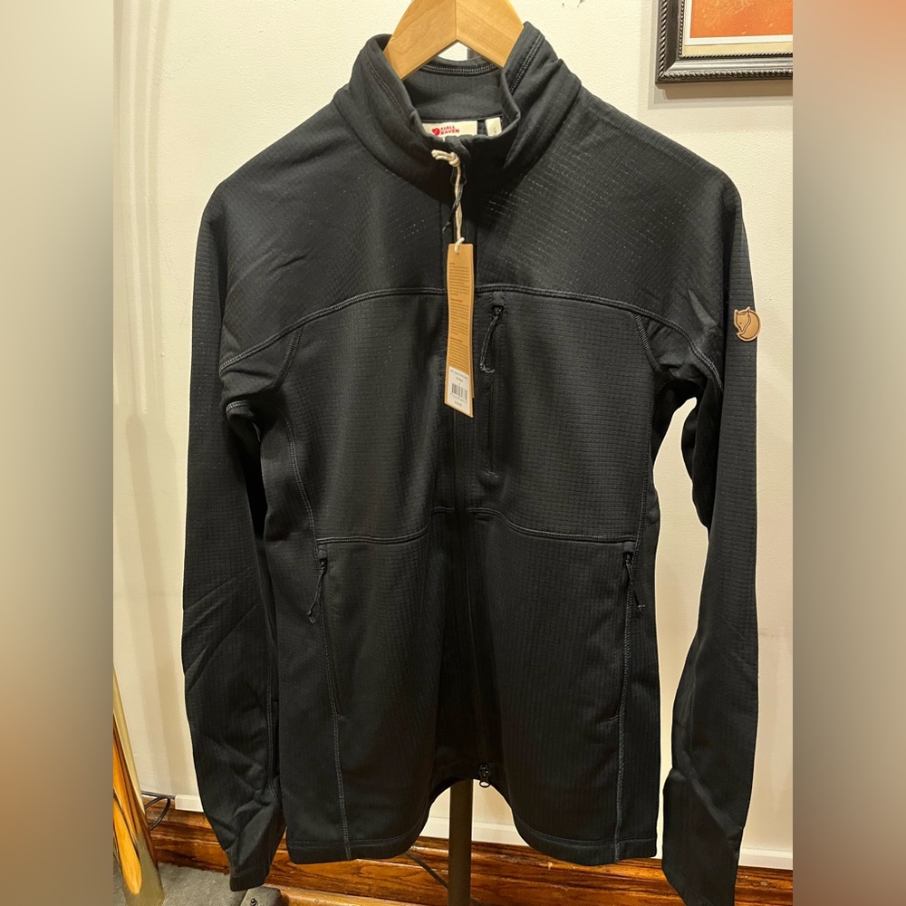 Fjallraven Abisko Lite Fleece Jacket - Men’s Small - Black - Picture 1 of 7